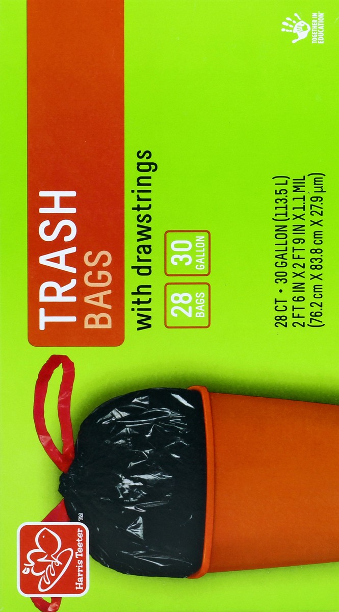 slide 2 of 5, Harris Teeter Drawstrng Trash Bag, 28 ct