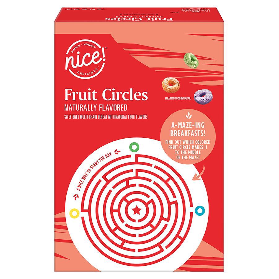 slide 4 of 5, Nice! Fruit Circles Cereal, 12.2 oz