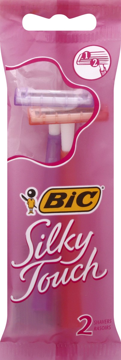 slide 5 of 11, BIC Silky Touch Shaver 2 ea, 2 ct