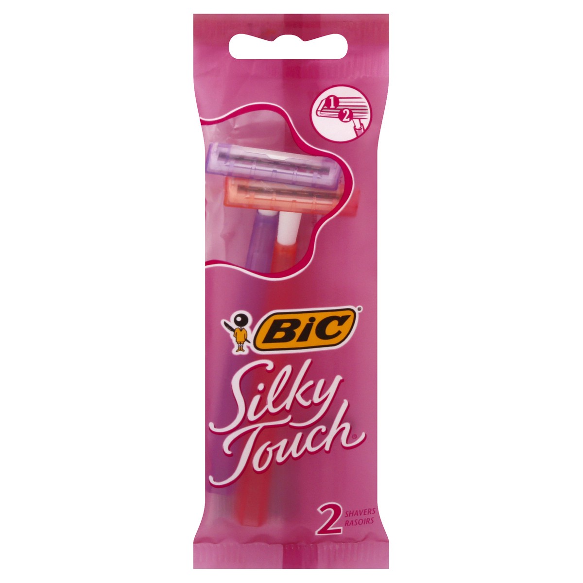 slide 11 of 11, BIC Silky Touch Shaver 2 ea, 2 ct