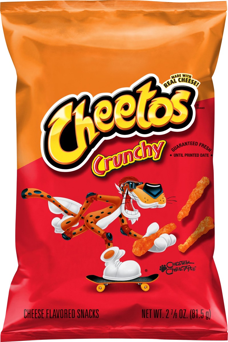 slide 4 of 8, Cheetos Crunchy Cheese Flavored Snacks 2 7/8 Oz, 2.875 oz