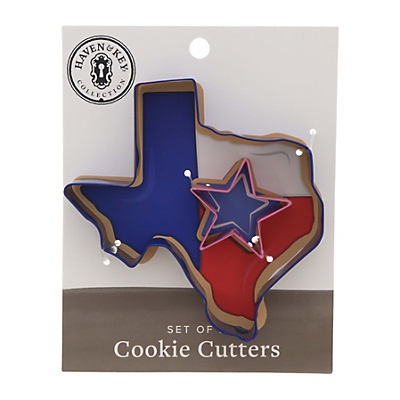 slide 1 of 1, Haven & Key Bluebonnet Collection Texas Theme Assorted Cookie Cutter Set, 4 ct