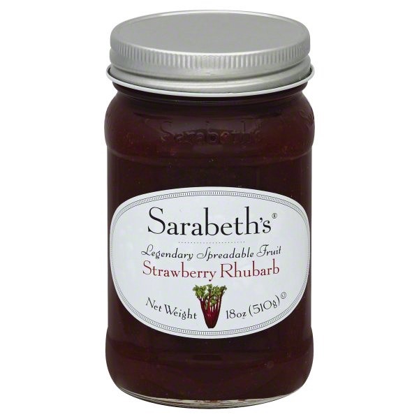 slide 1 of 1, Sarabeth's Spreadable Fruit Strawberry Rhubarb, 18 oz