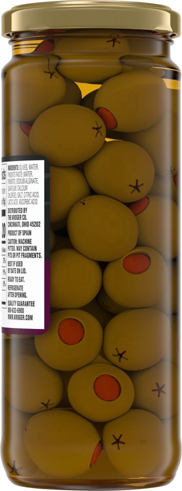 slide 2 of 6, Kroger Queen Olives Stuffed With Pimiento, 14 oz