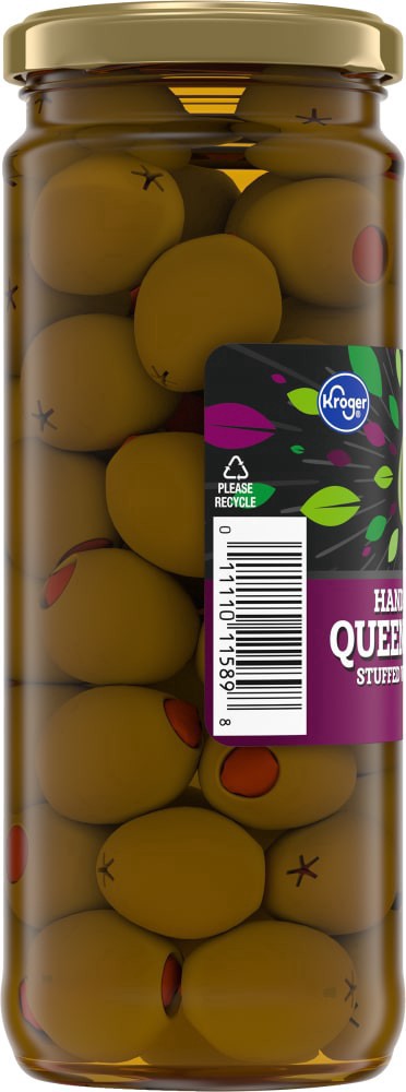 slide 6 of 6, Kroger Queen Olives Stuffed With Pimiento, 14 oz