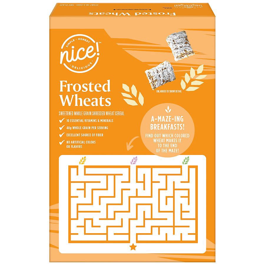 slide 3 of 5, Nice! Frosted Wheats - 18 oz, 18 oz