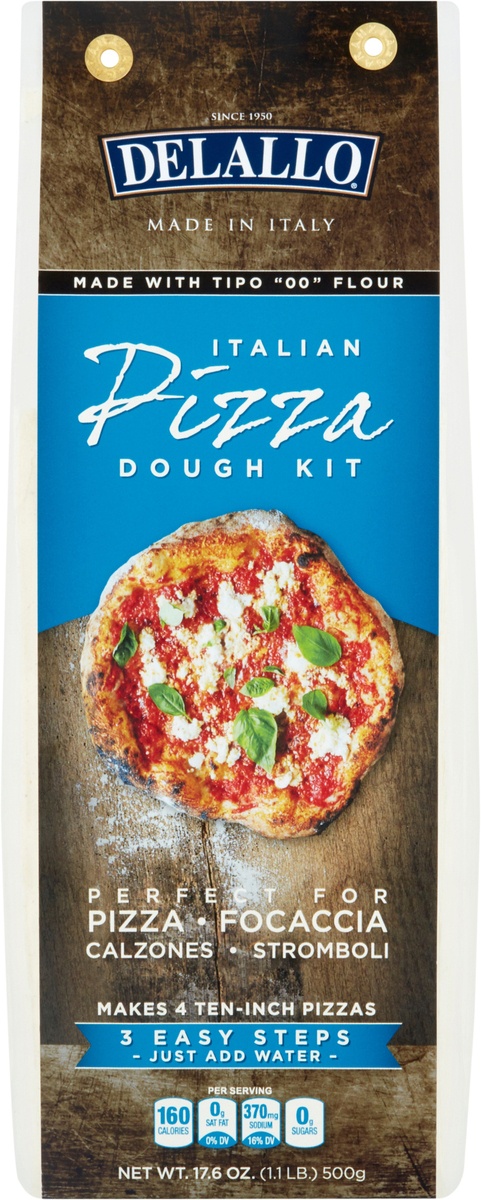 slide 8 of 10, DeLallo Italian Pizza Dough Kit, 17.6 oz