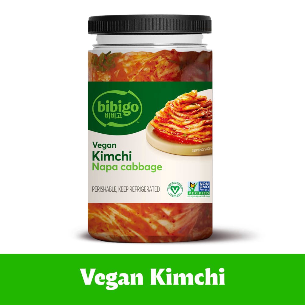 slide 1 of 6, Bibigo Vegan Napa Cabbage Kimchi 10 oz, 10 oz