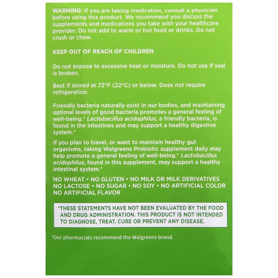 slide 5 of 5, Walgreens Probiotic, 60 ct