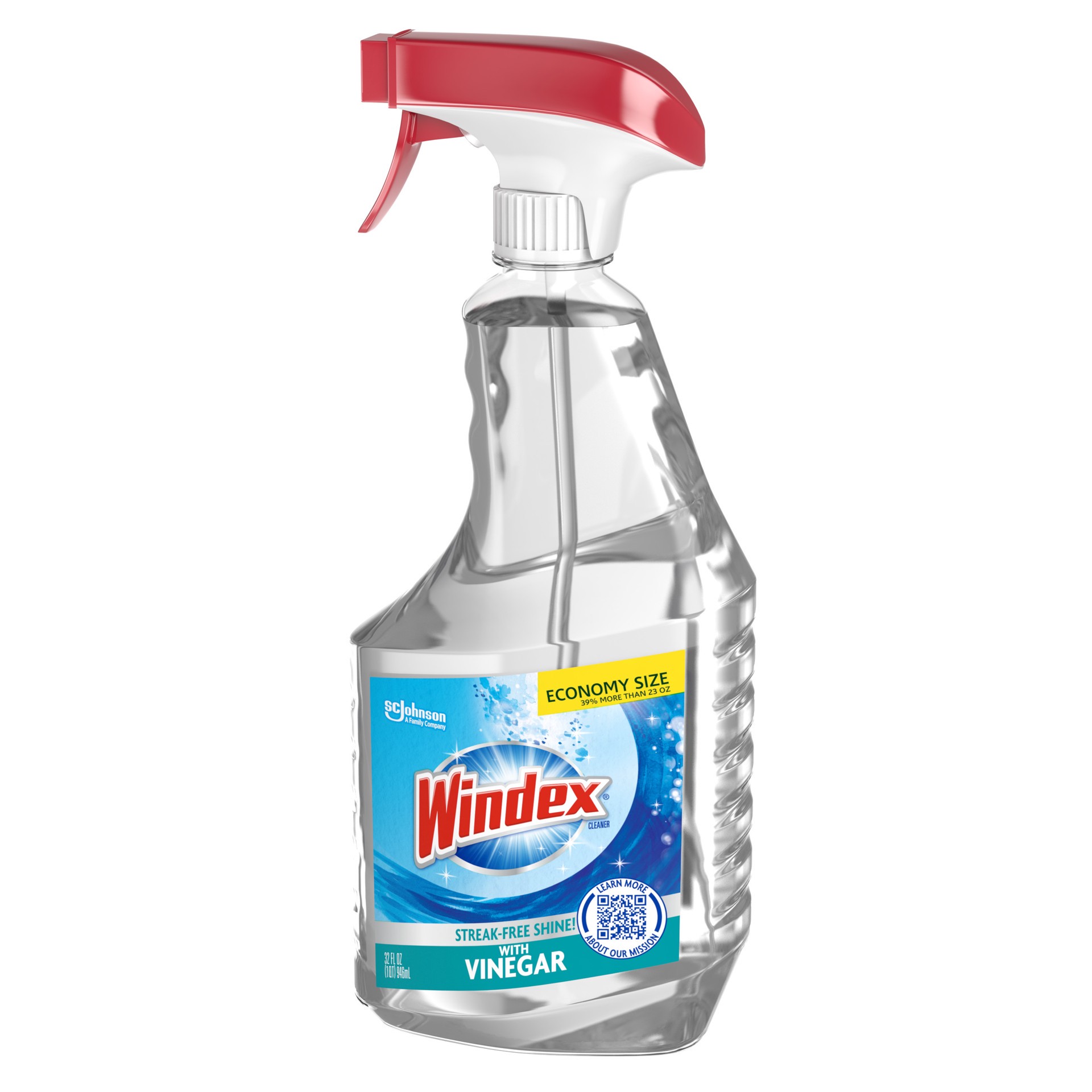 slide 5 of 5, Windex with Vinegar Glass Cleaner, Spray Bottle, 32 fl oz, 32 fl oz