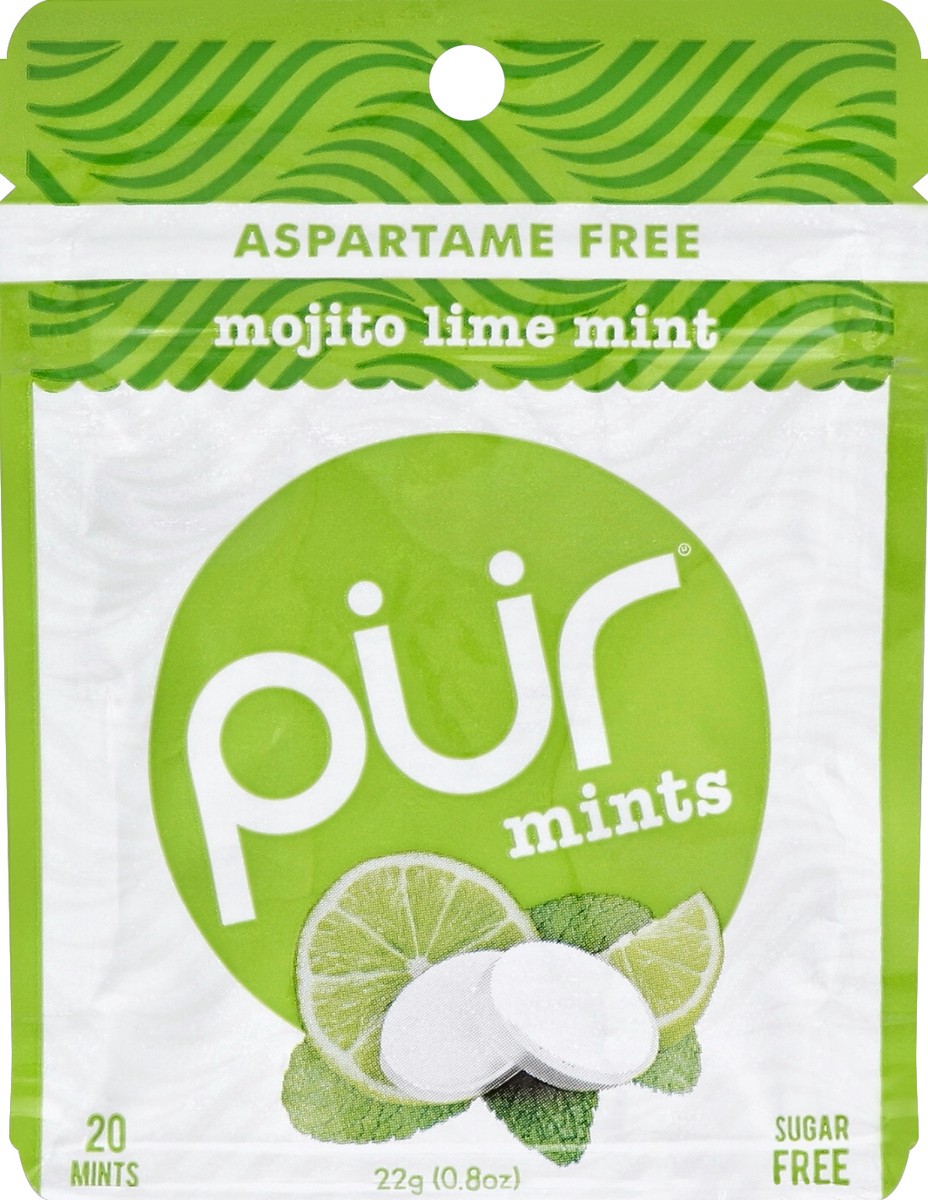 slide 1 of 2, Pur Mojito Lime Mints 20Ct, 20 ct