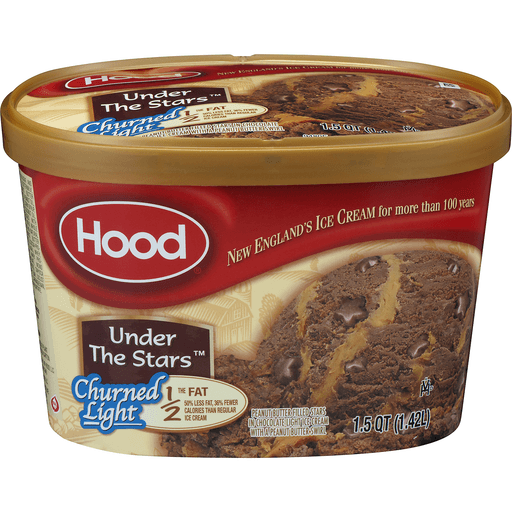 slide 1 of 8, Hood Churned Light Ice Cream Under The Stars, 1.5 qt