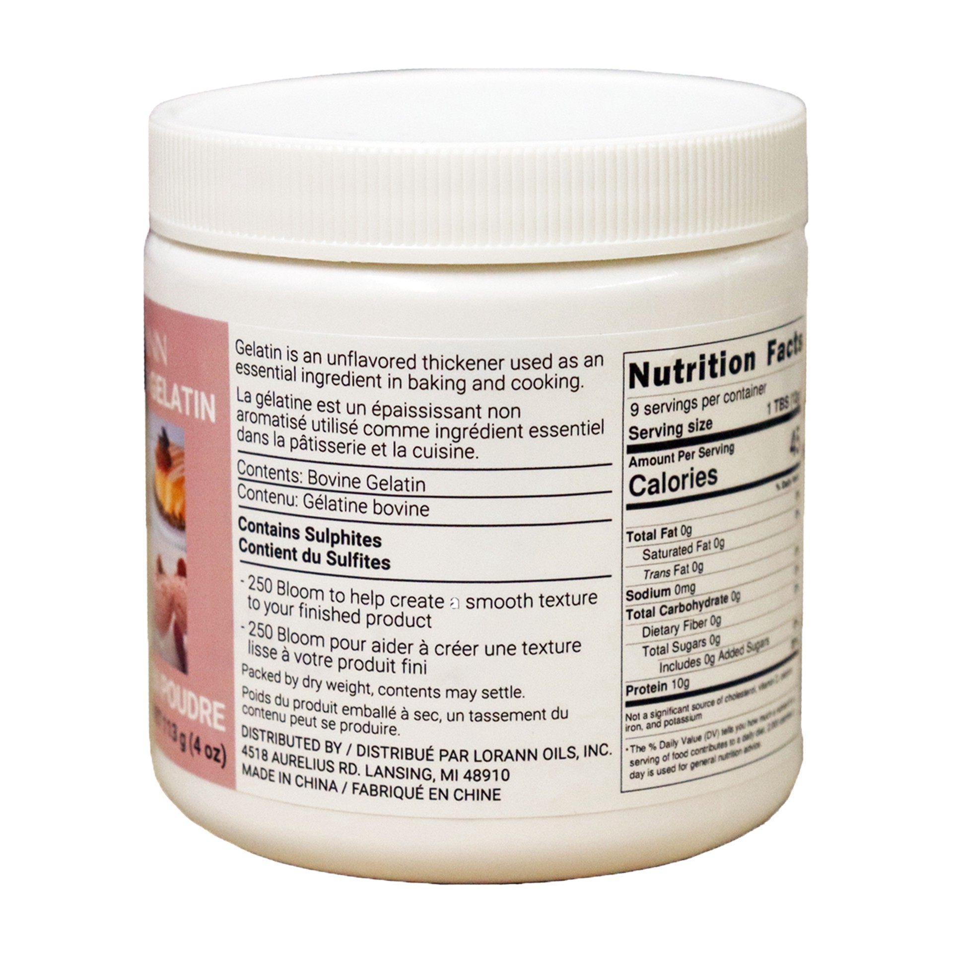 slide 3 of 4, Lorann Powdered Gelatin, 4oz., 4 oz