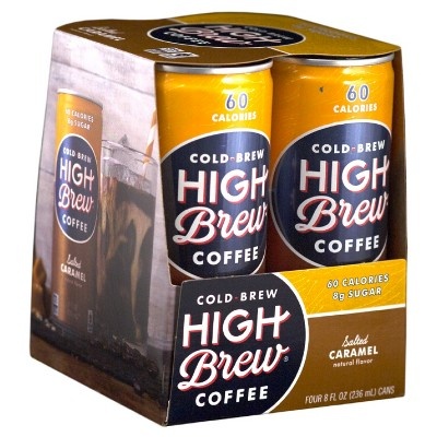 slide 1 of 1, High Brew Coffee Salted Caramel - 4 ct; 8 fl oz, 4 ct; 8 fl oz