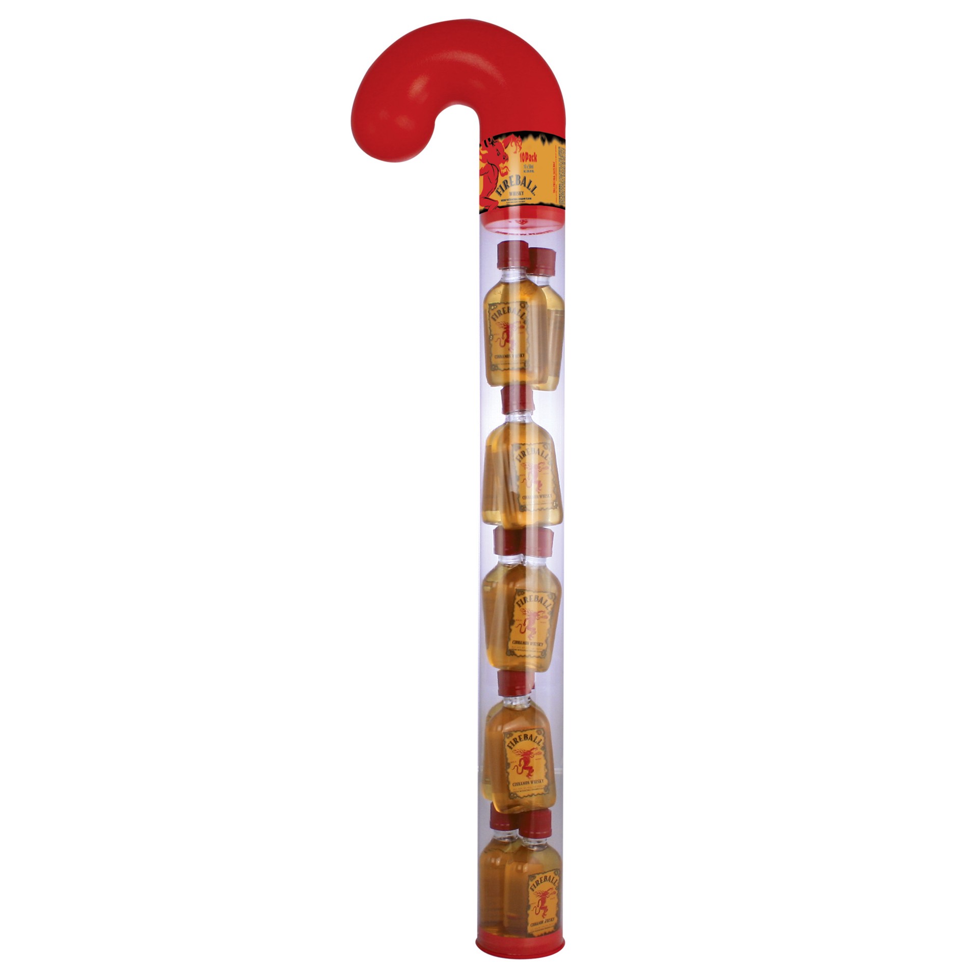 slide 1 of 5, Fireball Candy Cane, 10 ct/50 ml