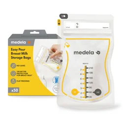 Medela Easy Pour Breast Milk Storage Bags - 50 ct