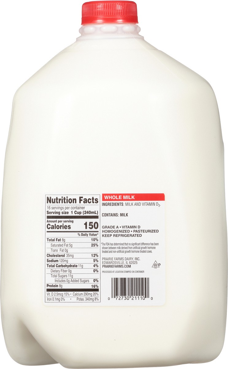 slide 10 of 11, Prairie Farms Vitamin D Whole Milk - 1 gal, 1 gal
