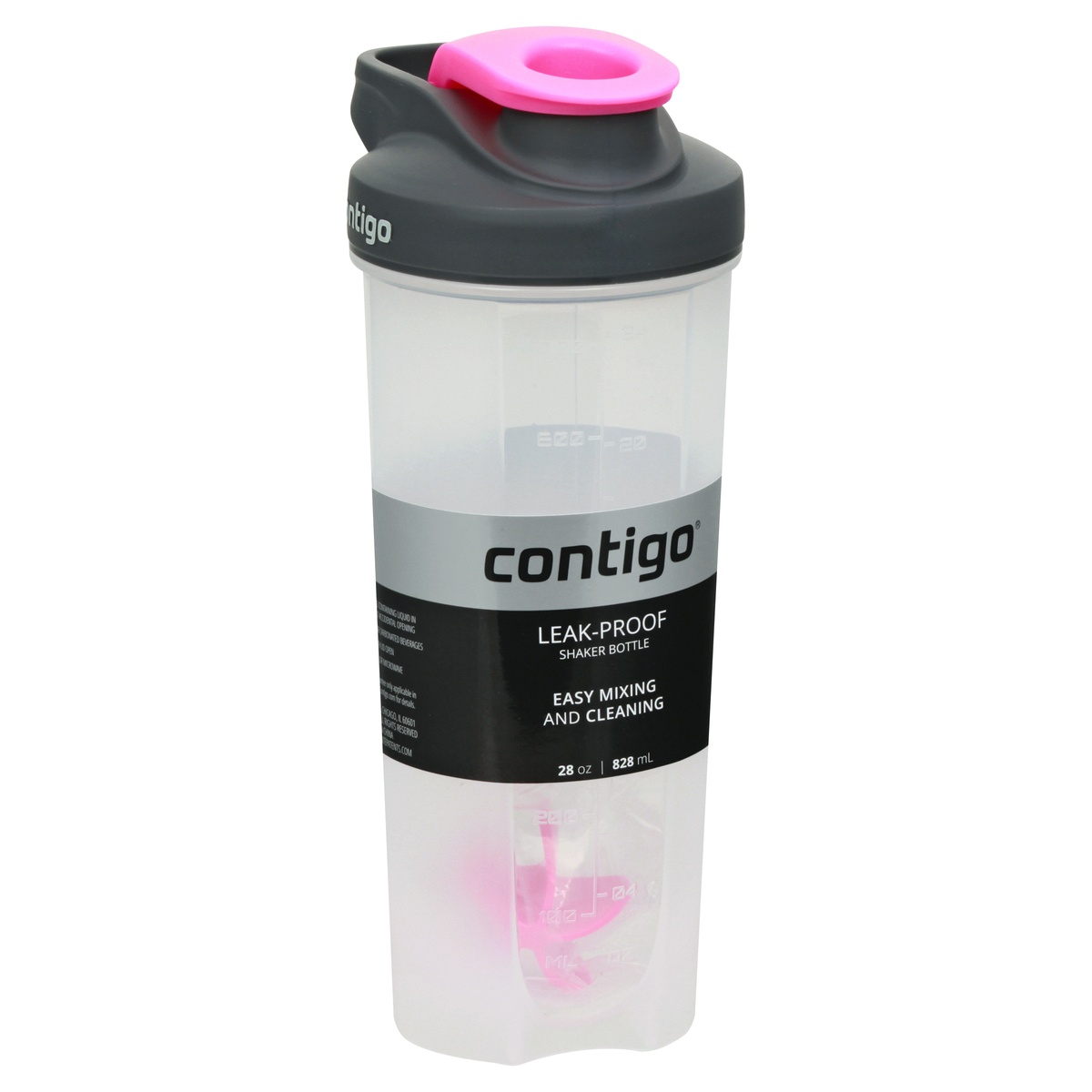 slide 2 of 8, Ignite Shake & Go Fit Pink Container, 28 oz