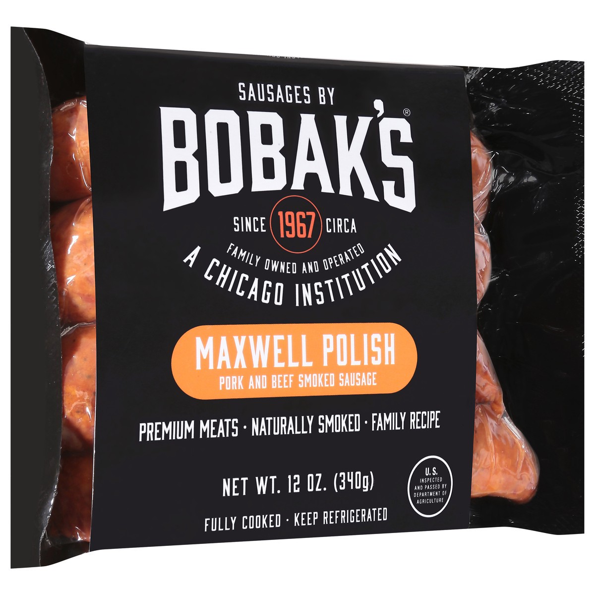 slide 8 of 13, Bobak's Smoked Maxwell Polish Sausage 12 oz, 12 oz