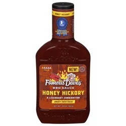 Famous Dave's Mild Smoky Sweetness Honey Hickory BBQ Sauce 20 oz