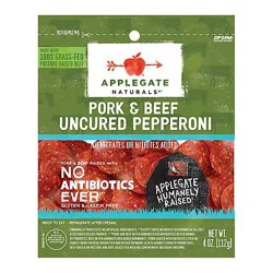 Applegate Natural Uncured Pork & Beef Pepperoni Sliced