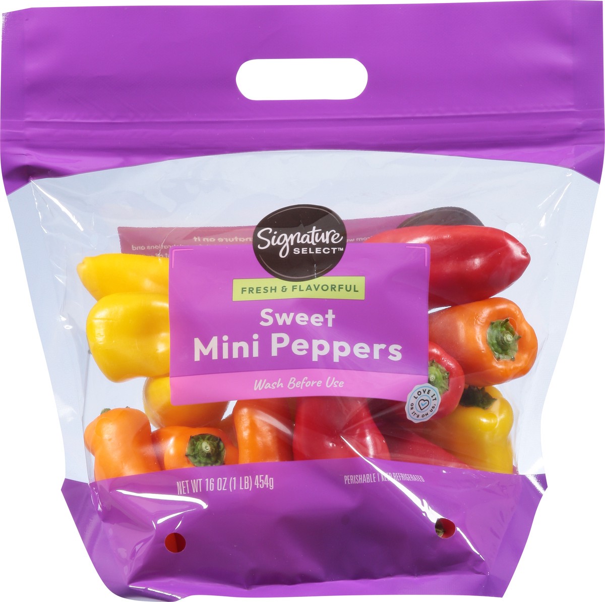 slide 5 of 11, Signature Select Sweet Peppers Mini 16 oz, 16 oz