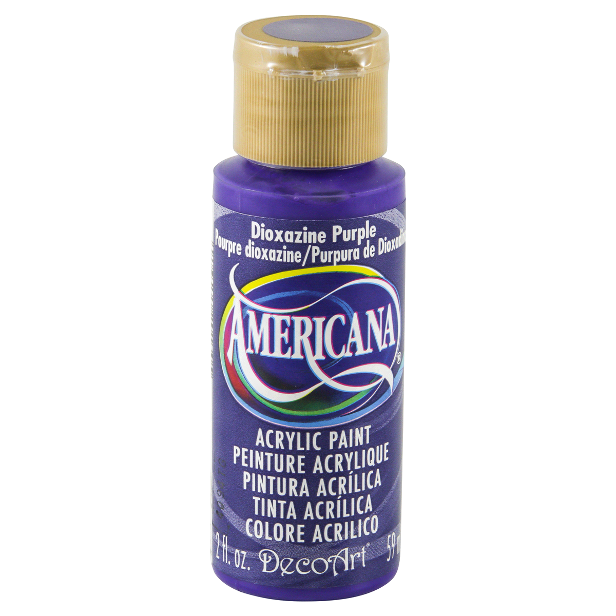 slide 1 of 4, Americana Acrylics Paint Diox Purple, 2 oz