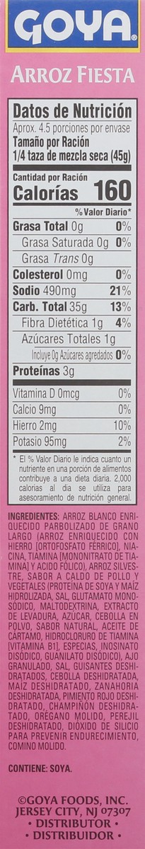 slide 4 of 13, Goya Fiesta Rice with Wild Rice & Vegetables - 7 oz, 7 oz