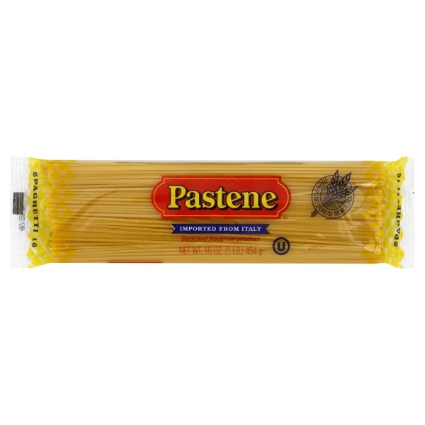 slide 1 of 9, Pastene Spaghetti, 16 oz