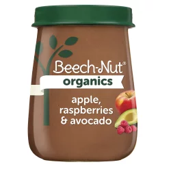 Beech-Nut Organics Just Apple Raspberry & Avocado Stage 2 Baby Food