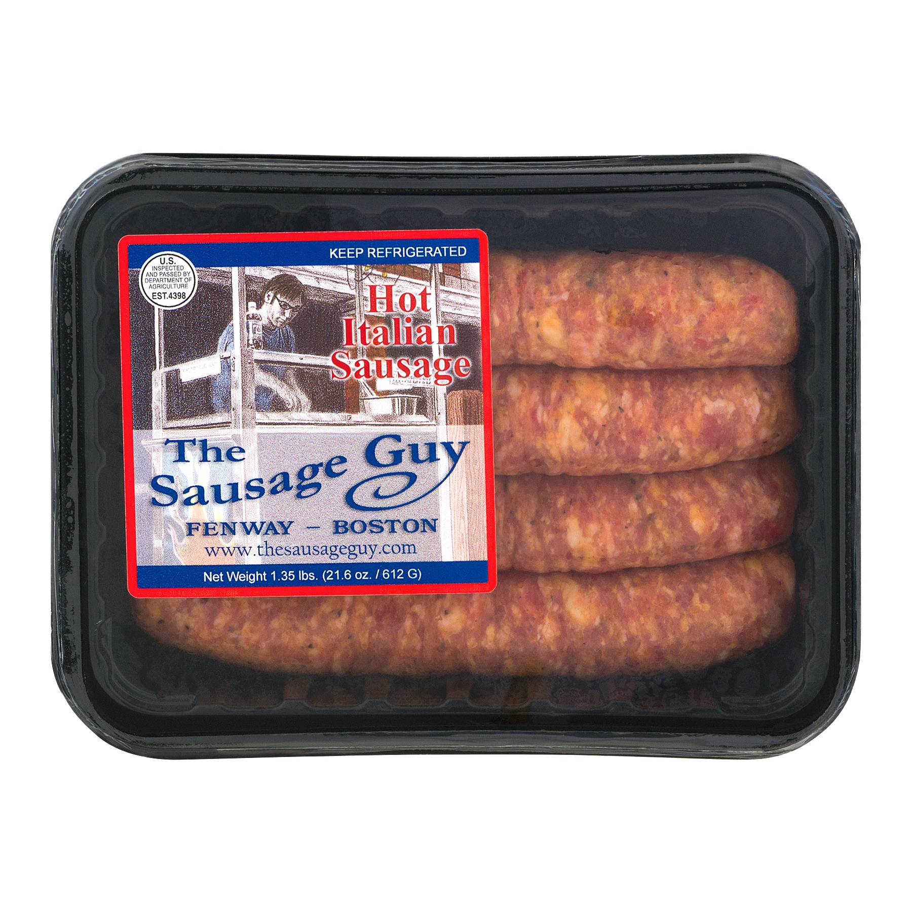 slide 1 of 1, The Sausage Guy Hot Italian Sausage, 1.3 lb