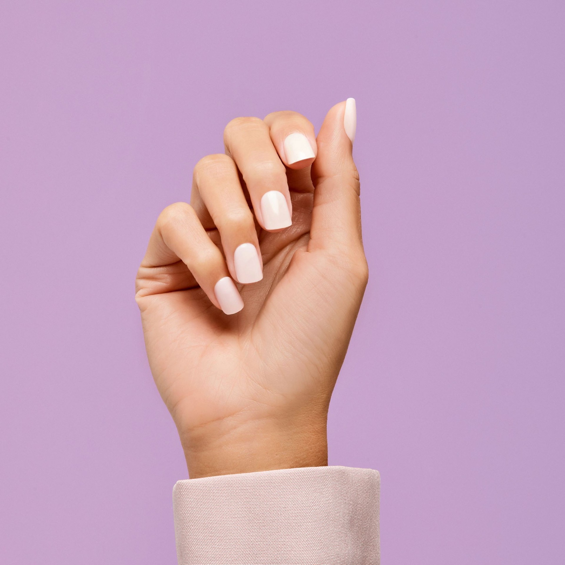 slide 2 of 5, imPRESS KISS imPRESS Color Short Square Press-On Nails, Glossy Pink, 30 Pieces, 33 ct