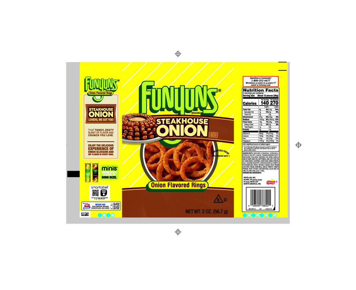 slide 5 of 7, Funyuns Onion Flavored Rings Steakhouse Onion Flavored 2 Oz, 2 oz
