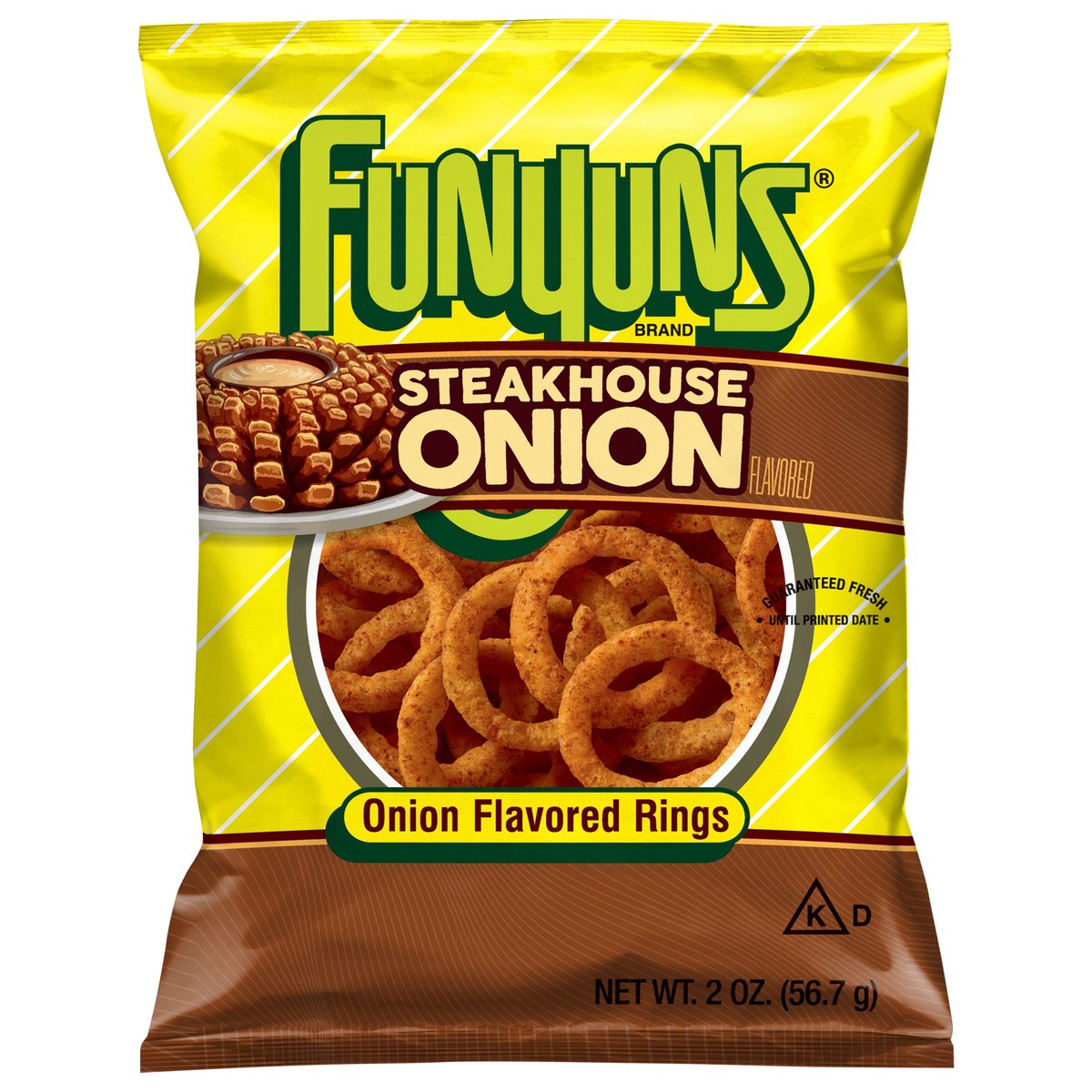 slide 1 of 7, Funyuns Onion Flavored Rings Steakhouse Onion Flavored 2 Oz, 2 oz