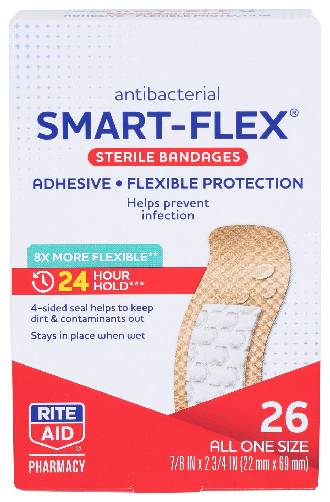 slide 2 of 4, Rite Aid Ra Smart Flex A/B Bnd, 26 ct