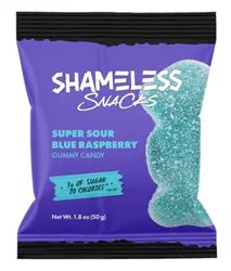 Shameless Snacks Super Sour Blue Raspberry