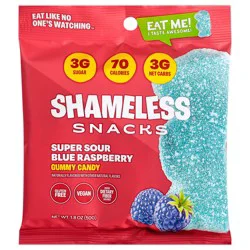 Shameless Snacks Super Sour Blue Raspberry
