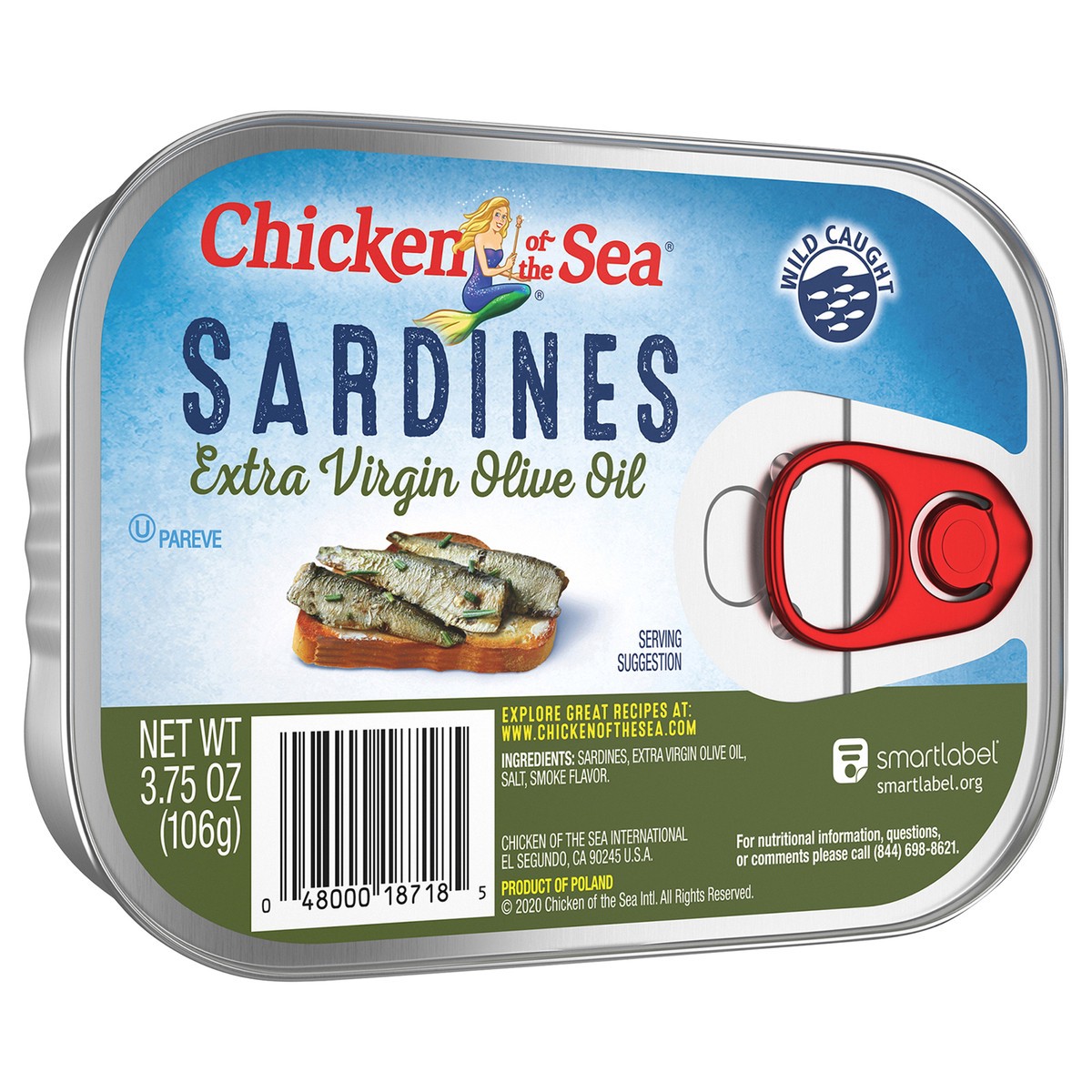 slide 3 of 3, Chicken of the Sea Sardines in Extra Virgin Olive Oil 3.75 ounces, 3.75 oz