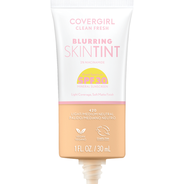 slide 1 of 1, COVER GIRL Covergirl Clean Fresh Blurring Skin Tint, Spf 30, Light Medium Neutral, 1 ct