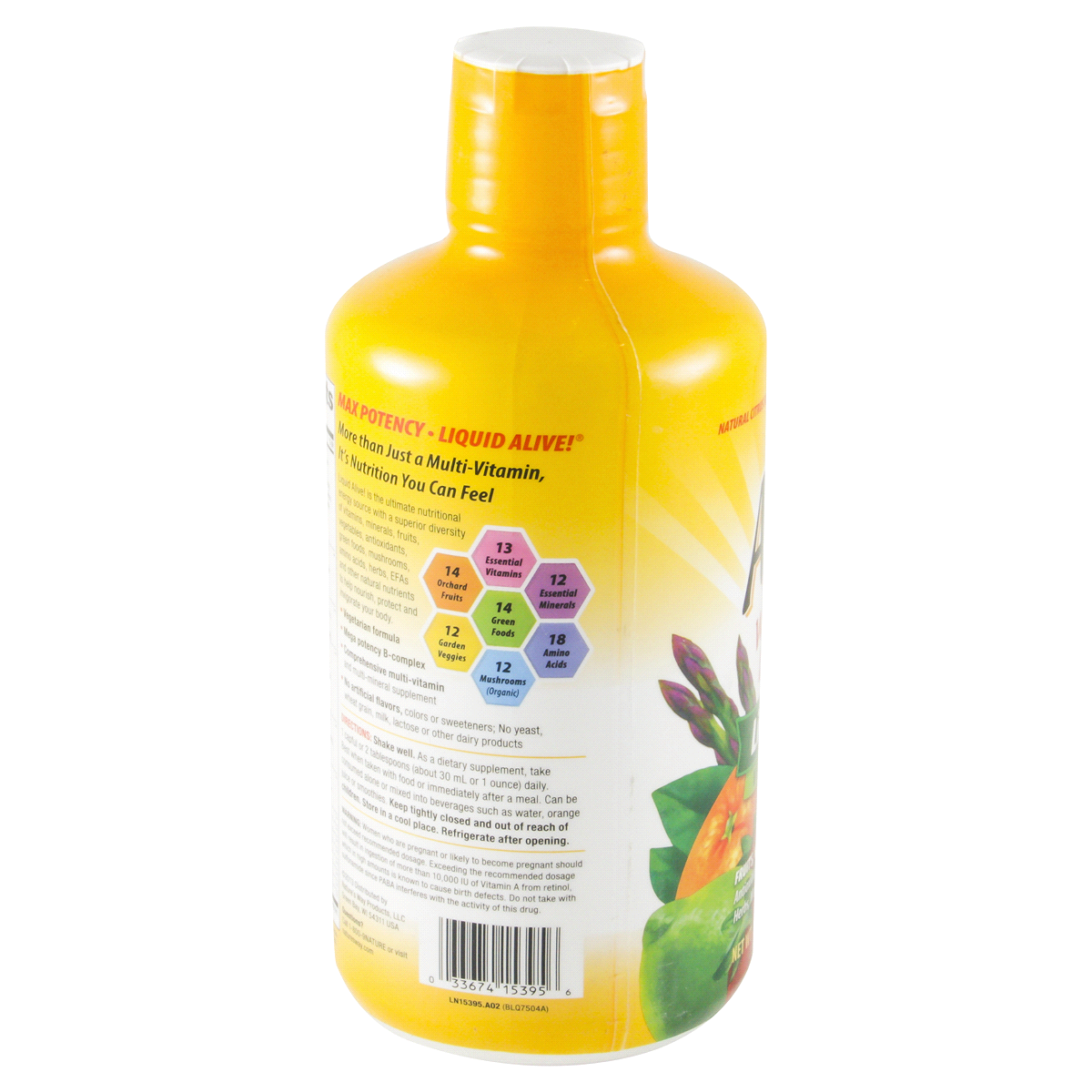 slide 3 of 4, Nature's Way Alive! Max Potency Liquid Multivitamin, 30.40 fl oz