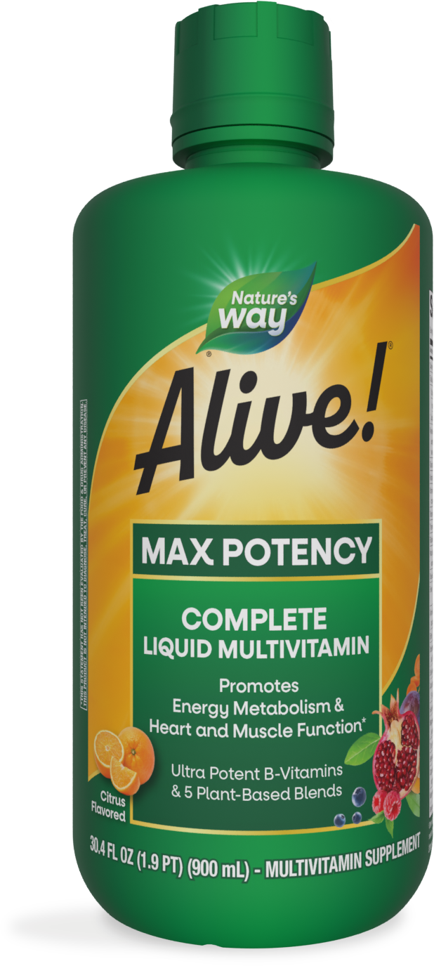 slide 1 of 4, Nature's Way Alive! Max Potency Liquid Multivitamin, 30.40 fl oz