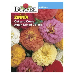Burpee Zinnia Cut and Come Again Mix Seeds