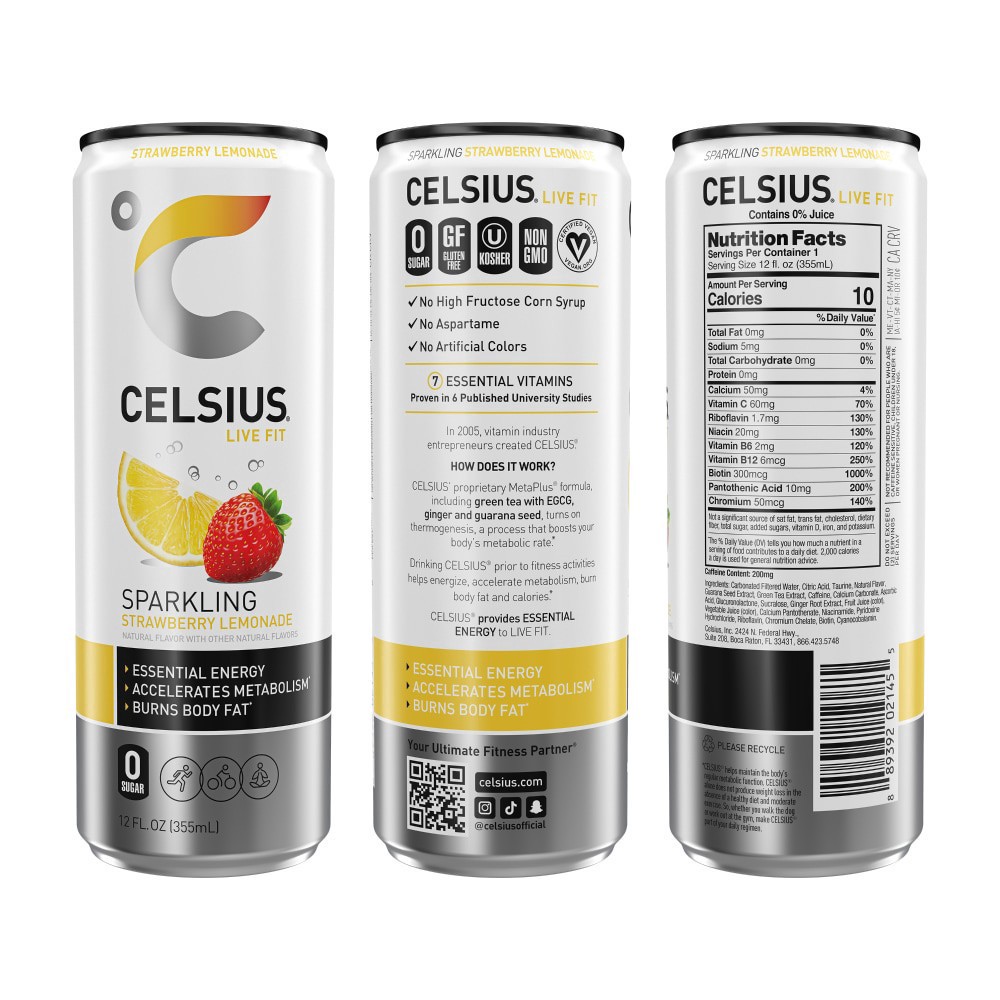 slide 4 of 5, CELSIUS Live Fit Energy Drink Variety Pack - 12 ct, 12 ct