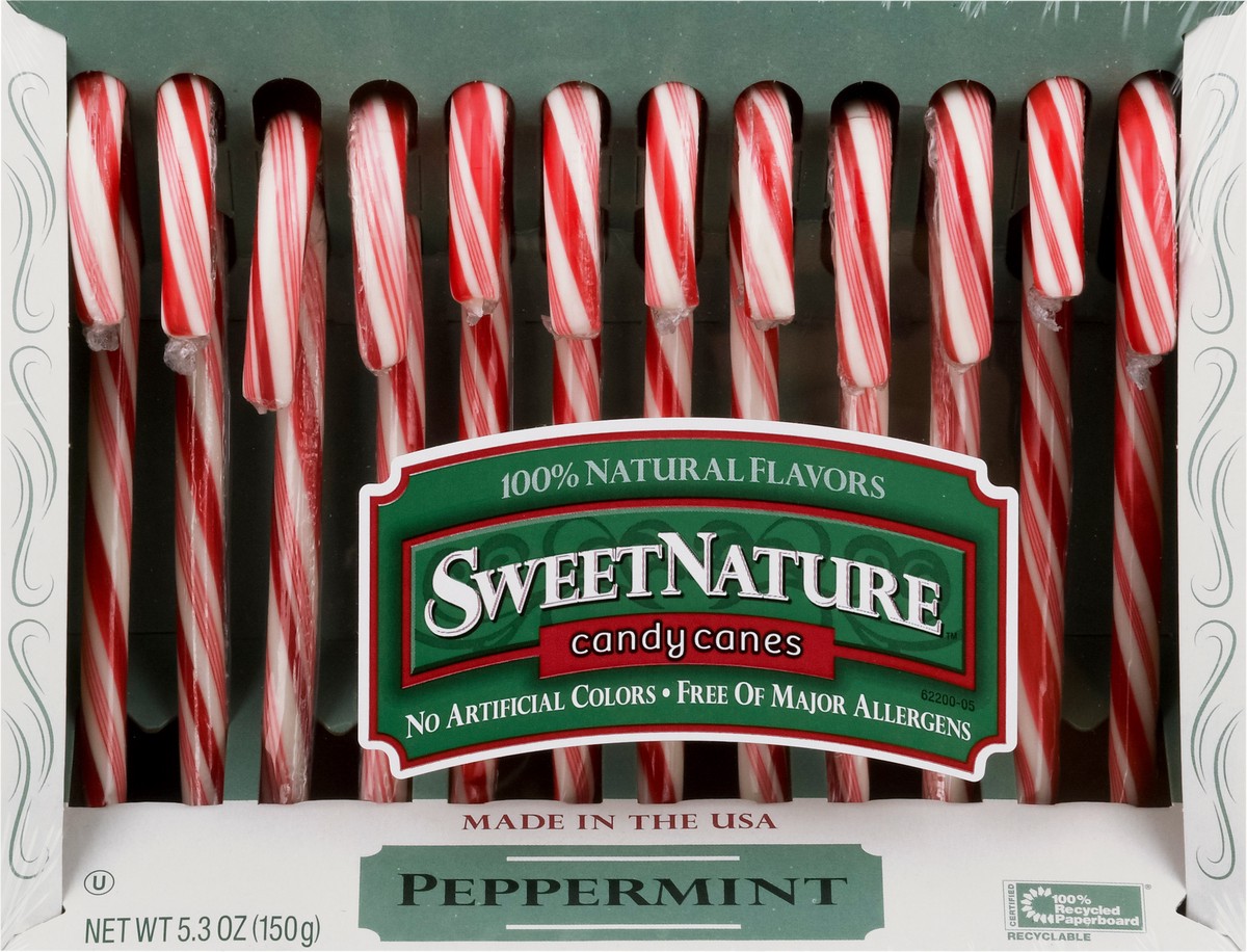 slide 6 of 9, Sweet Nature Spangler Candy Company Sweetnature Candy Canes, Peppermint, 5.3 oz