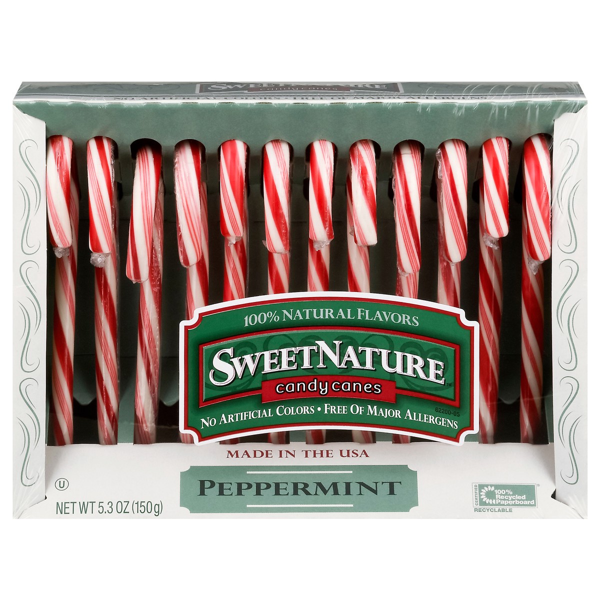 slide 1 of 9, Sweet Nature Spangler Candy Company Sweetnature Candy Canes, Peppermint, 5.3 oz