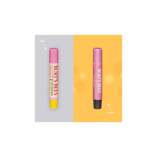 slide 16 of 22, Burt's Bees 100% Natural Origin Moisturizing Lip Shimmer, Strawberry, 1 ct