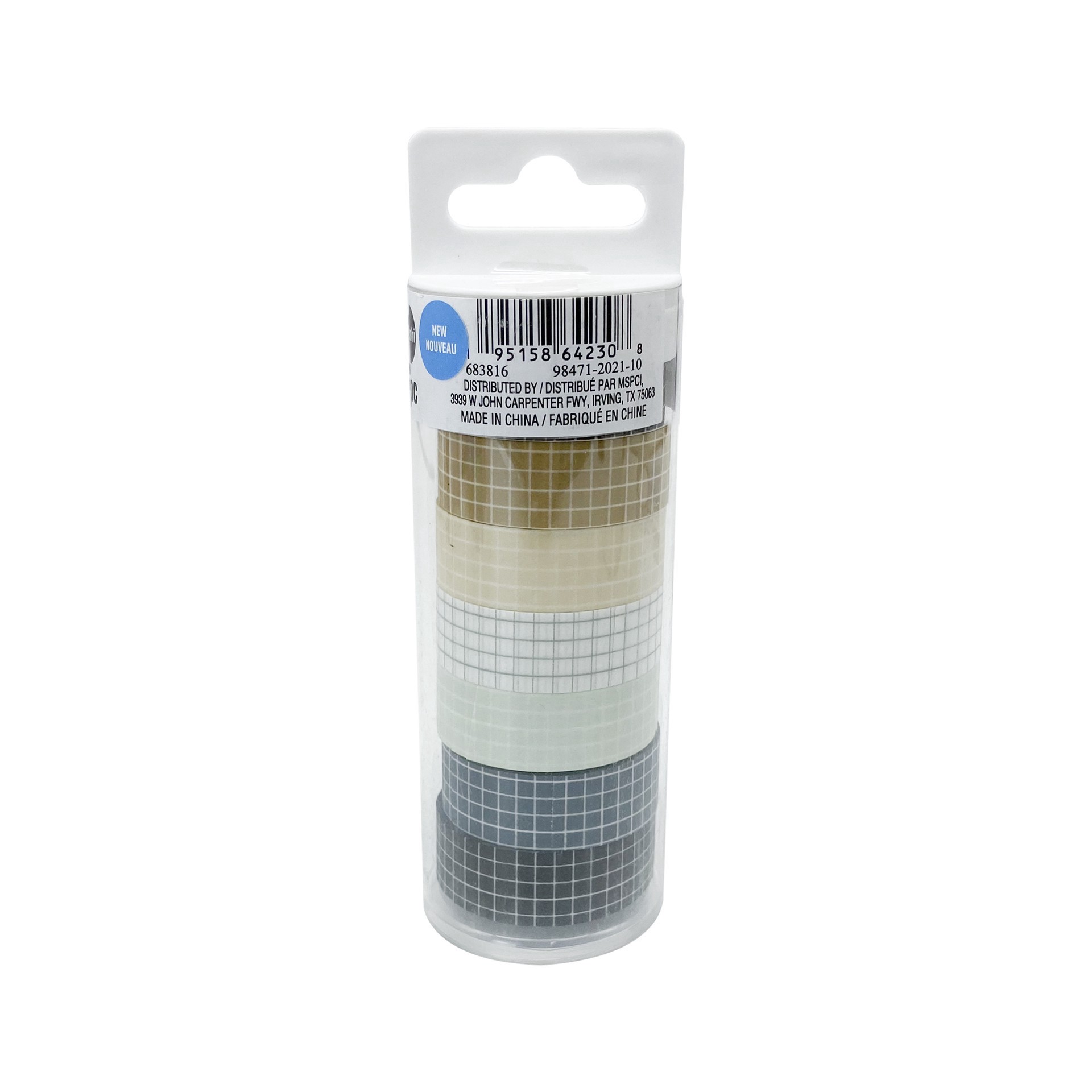 slide 5 of 5, Grid Line Crafting Washi Tape Set By Recollections, 10mm x 10 yd tape roll