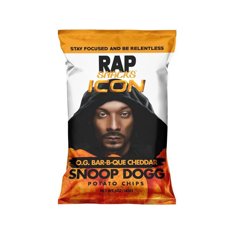 slide 1 of 3, Rap Snacks Barbeque Cheddar Potato Chips - Snoop Dogg -5oz, 5 oz