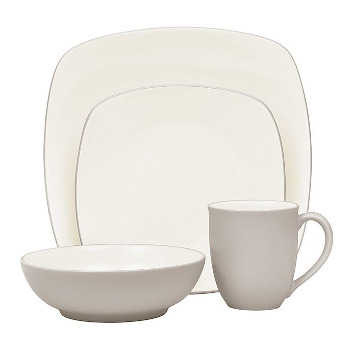 slide 1 of 1, Noritake Colorwave Square Place Setting - Sand, 4 ct