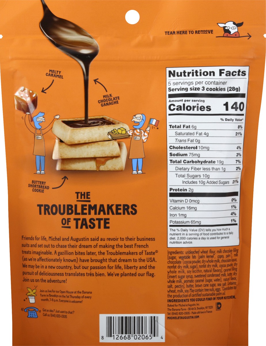 slide 5 of 9, Michel et Augustin Michele Et Augustine Dark Chocolate Cookies, 4.9 oz